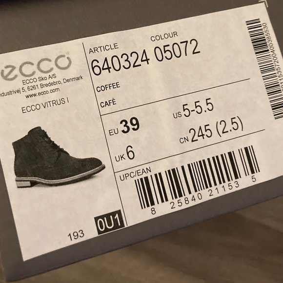 ECCO Men\'s Suede Boot US 5-5.5 New main image 5